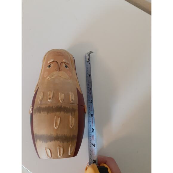 Santa Claus Set of 4 Nesting Dolls 7.5" Christmas Novelty Collection - Picture 2 of 8